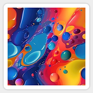 Abstract oil and water mix background Sticker